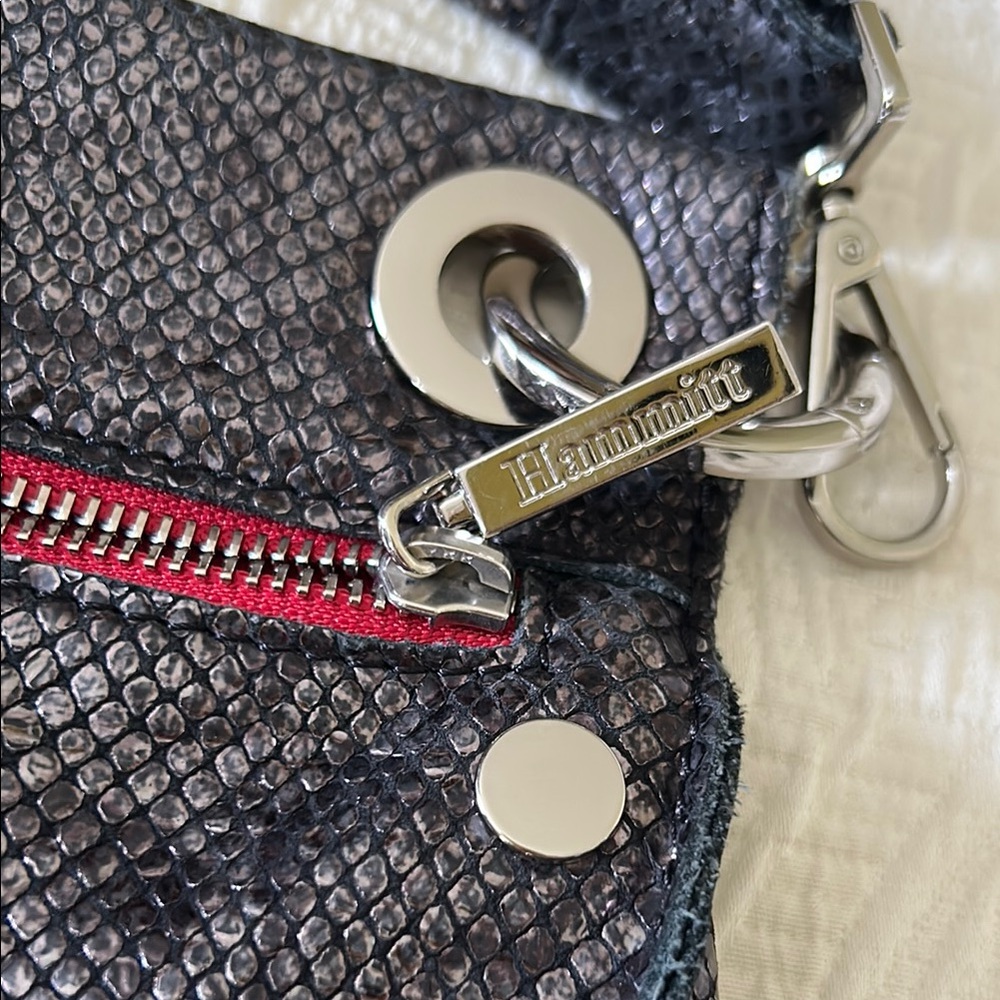 Metallic Blue Python Hammitt Crossbody Bag - image 3